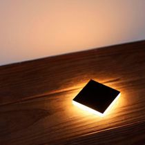 Balizador De Solo Taschibra Edge Quadrado Led 1w Bivolt Preto 3000k Luz Amarela 15090366
