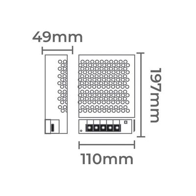 Fonte De Alimentação Chaveada Nordecor Com Cooler 12v 25a - 300w Bivolt Unica 7027