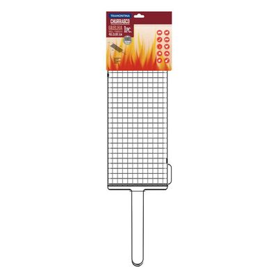 Grelha Para Churrasco Tramontina 26486000 76x18 Aço Inox