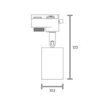Spot Direcionável Para Trilho Eletrificado Taschibra Track Par 30 E27 Bivolt Branco 15090313