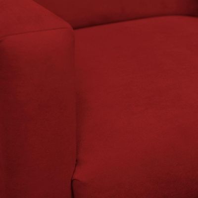 Poltrona Nina Sala Pés Em Madeira Herrero Vermelho