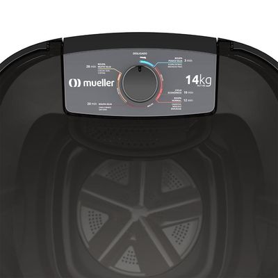 Tanquinho De Lavar Roupa Mueller 14 Kg Semiautomático MLT14B Preto 220V