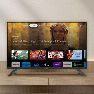Smart TV Philips 32 HD Google TV Comando De Voz HDR HDMI Preto Bivolt