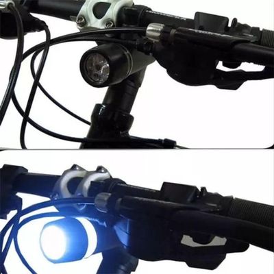 Kit Farol Lanterna Led Bike Bicicleta Traseira E Dianteira Preto