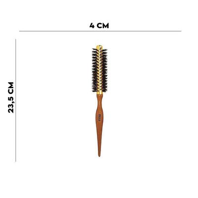 Escova De Cabelo Base Térmica Para Alisar Modelar Ricca 14