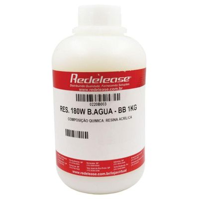 Resina Acrílica Base água 180w [01 Kg] Redelease