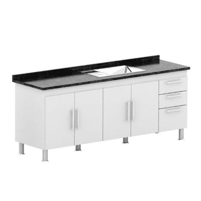 Gabinete De Pia Gemeos 2,00m Branco