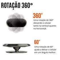 Suporte Veicular Magnético 360° - Verde