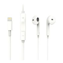 Fone Ouvido Fios Branco Normal Para Iphone 8 Plus
