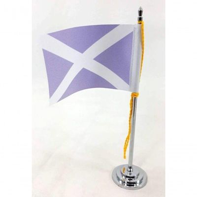 Mini Bandeira De Mesa Escócia 15 Cm Poliéster