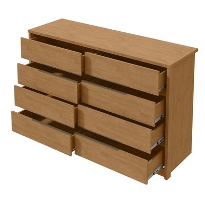 Cômoda Urban 8 Gavetas Amêndoa Clean