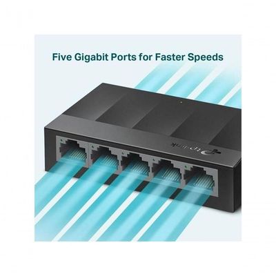 Switch Gigabit De Mesa Com 5 Portas 10-100-1000 Ls1005g Smb Importado