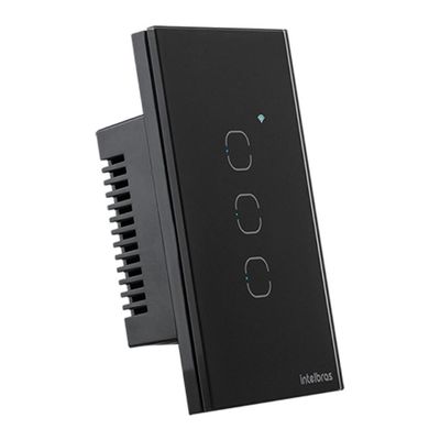 Interruptor Smart Touch Intelbras Ews1003 Wi-fi Com 3 Teclas