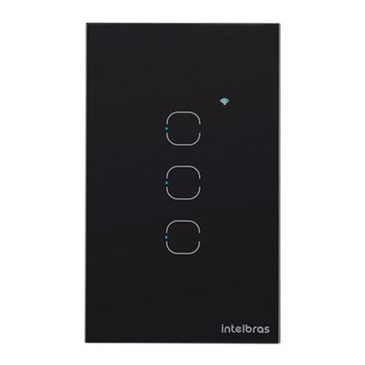 Interruptor Smart Touch Intelbras Ews1003 Wi-fi Com 3 Teclas