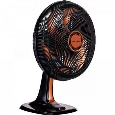 Ventilador Oscilante Mesa 40cm Turbo 6 Pás 220V Ventisol Bronze 220V