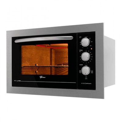 Forno Elétrico De Embutir 48 Litros Fit Line Fischer Inox 220V