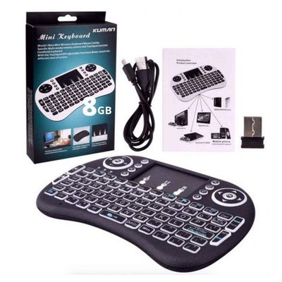 Teclado Sem Fio Mini Retroiluminado Mouse Touchpad Backlit