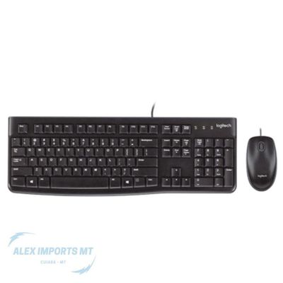 Kit Teclado E Mouse Usb Logitech Mk120 Kite Moderrno