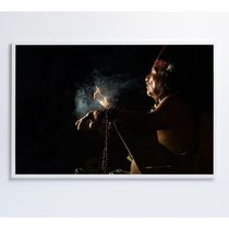 Quadro índio Ritual Amazônia Medidas 120x80 Cm Impressão Tecido Canvas