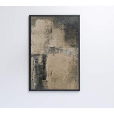 Quadro De Arte Pintura Abstrata Clara Medidas 60x90 Cm Impressão Vidro Acrílico