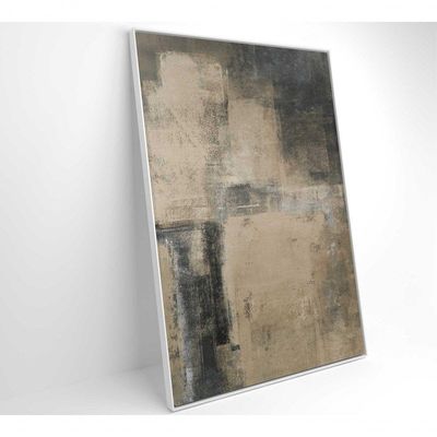 Quadro De Arte Pintura Abstrata Clara Medidas 60x90 Cm Impressão Vidro Acrílico