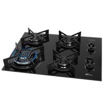 Cooktop 4 Bocas Tripla Chama Fit Line Fischer Preto Bivolt
