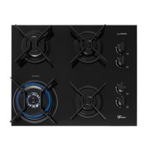 Cooktop 4 Bocas Tripla Chama Fit Line Fischer Preto Bivolt