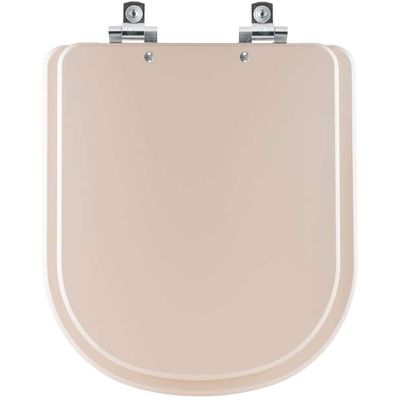 Assento Sanitário Com Fechamento Lento Vogue Plus Amendoa Para Vaso Deca