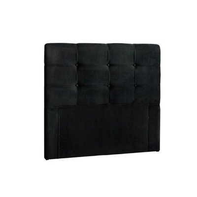 Painel De Cama Box Estofada Clean Plus Solteiro - Suede Preto - Simbal