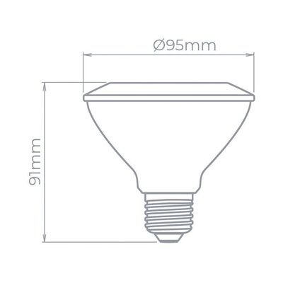 Lâmpada Led Stella Par 30 Eco 9w E27 Bivolt 2700k Luz Amarela Sth9030/27