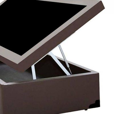 Cama Box Baú Solteirão Homequeen Corino Marrom 41x96x203