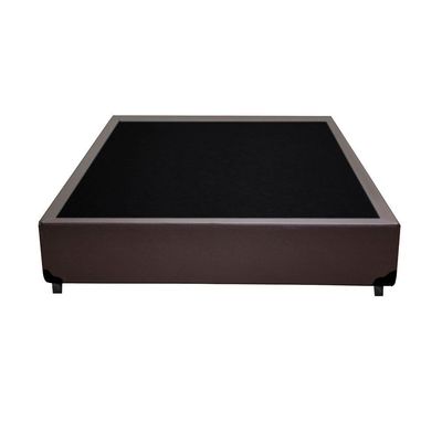 Base Box Casal Blindado Extremo Reforçado Homequeen Sintético Marrom 40x138x188