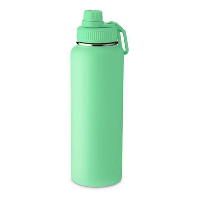 Garrafa Com Alça E Bico 1,2l Parede Dupla Verde Claro
