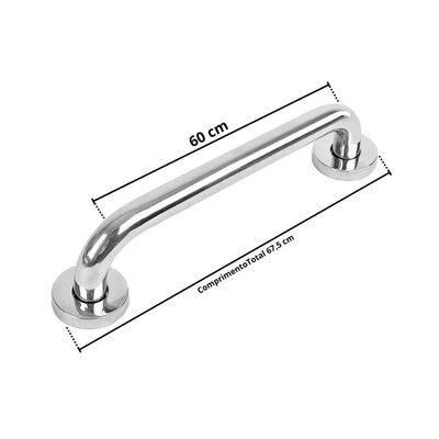 Barra De Apoio 60 Cm Inox - Brazhu