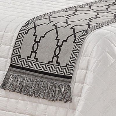 Pezeira King Jacquard Rústico Corinto 5 Peças Preto