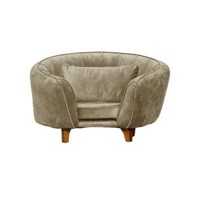 Poltrona Cama Caminha Pet Baby Laddi Veludo Capuccino Dvinn Capuccino