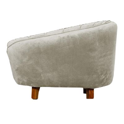 Poltrona Cama Caminha Pet Baby Laddi Veludo Bege Dvinn Bege
