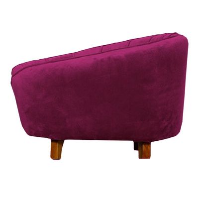 Poltrona Cama Caminha Pet Baby Laddi Veludo Marsala Dvinn Marsala