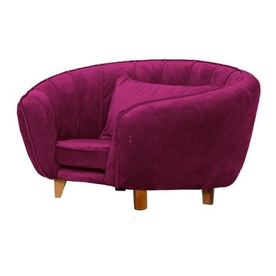 Poltrona Cama Caminha Pet Baby Laddi Veludo Marsala Dvinn Marsala