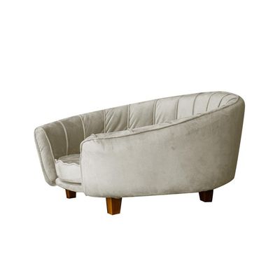 Poltrona Cama Caminha Pet Laddi Veludo Bege Dvinn Bege