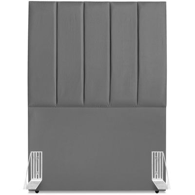 Cabeceira Solteiro 90cm Allia Corano Cinza Rm Cinza