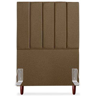 Cabeceira Solteiro 90cm Arlla Linho Marrom Rm Marrom