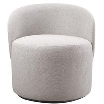 Conjunto Poltronas Decorativas Astrid Columbia Marrom Com Base Giratória
