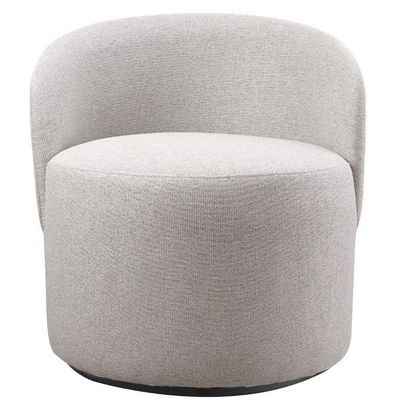 Conjunto Poltronas Decorativas Astrid Columbia Marrom Com Base Giratória