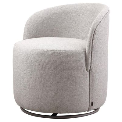 Conjunto Poltronas Decorativas Astrid Columbia Marrom Com Base Giratória