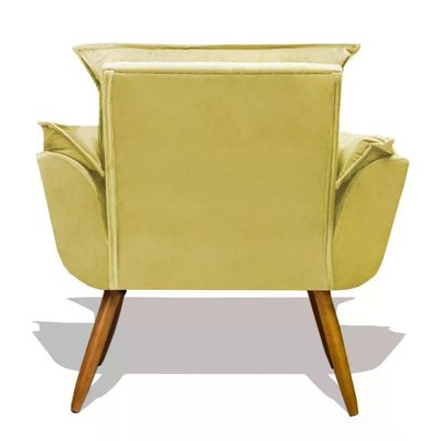 Kit Poltrona Opala Com Puff Opala - Amarelo Amarelo