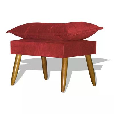 Kit Poltrona Opala Com Puff Opala - Vermelho Vermelho