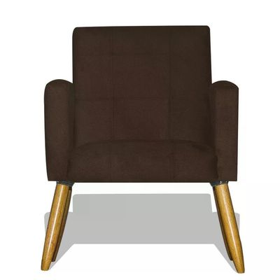 Kit 02 Poltrona Decorativa Nina - Marrom Marrom
