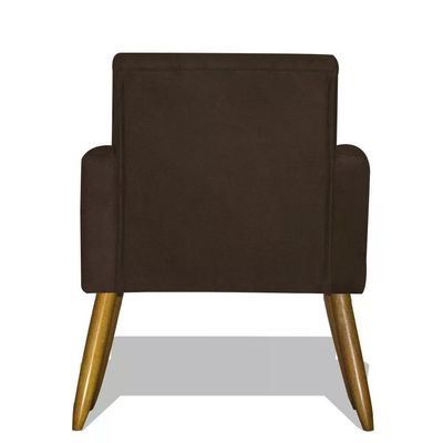 Kit 02 Poltrona Decorativa Nina - Marrom Marrom