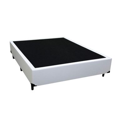 Base Box Viúva Sintético Homequeen Branco 40x128x188